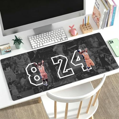 31.5x11.8 Inch Non-Slip Long Extended Large Gaming Mouse Pad with Stitched Edges XL Laptops Keyboard Mouse Mat(8&24) - color: 8&24
