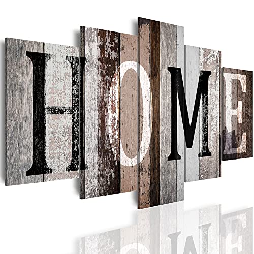 LUDUHU Love Sanctuary Canvas Print Wall Art - 5 Pieces Sweet Home Sign Wall Art,white Home Sweet Heart Painting,modern Family Wall Decor (G,Oversize 80x40inch) - color: G, size: Oversize 80x40inch