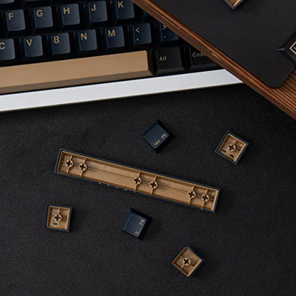 Sumgsn 163 Keys Double Shot Keycaps Cherry Profile Blue Samurai Keycaps for 61/64/87/104/108 Cherry Mx Switches ISO ANSI Layout Mechanical Keyboard - color: Blue Samurai Keycaps