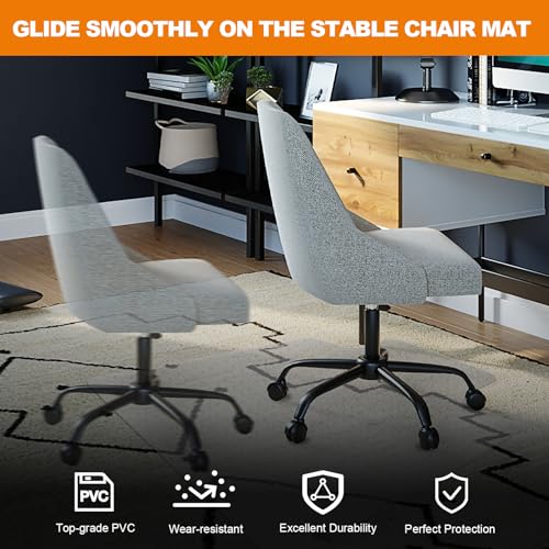 Thickened Chair Mat for Carpet- Low Pile Carpet Protector for Office Computer Desk Chair. Heavy Duty Desk Chair Mat for Carpeted Floors. Clear (with Lip, 47.5"X35.5"X0.15“) - color: Clear With Lip