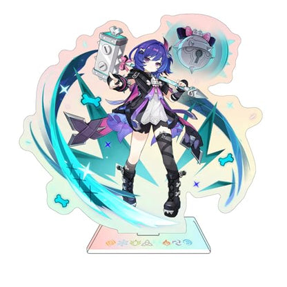 Rainteam Characters Acrylic Stand Figure,Colorful and Exquisite Character Design for Game Fans' Collection (Prune) - color: Prune