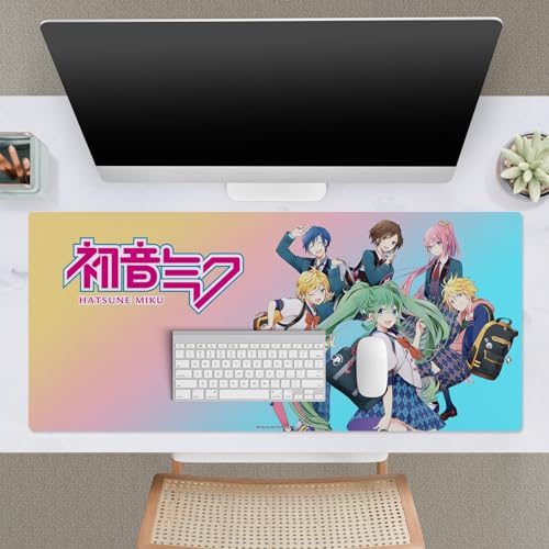Head Case Designs Officially Licensed Hatsune Miku High School Graphics 37.4 x 15.75 x 0.16 inches (900 x 400 mm) - XL Gaming Office Desk PC Keyboard Mouse Mat Pad - color: High School, size: 37.4" x 15.8"
