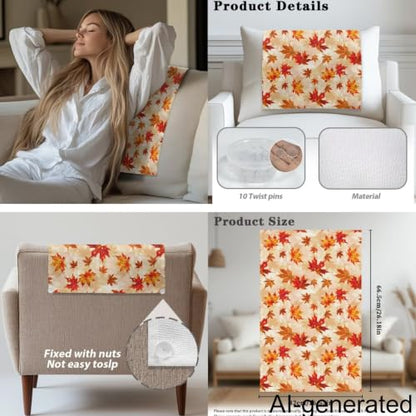 Sofa Headrest Armrest Cover Set Sofa Chair Protector Covers Armchair Headrest Cover, Fade Resistant Couch Slipcover Non Slip Furniture Protector Lounge Couch Cvers Daisy - color: Daisy