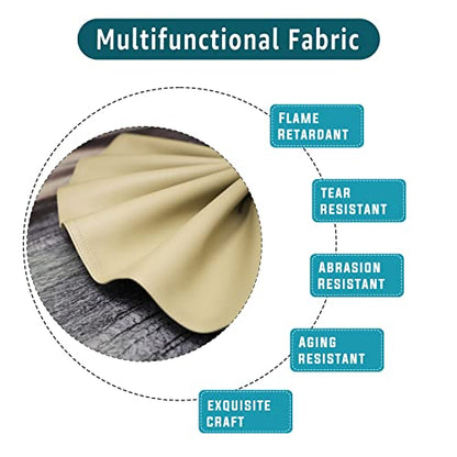 Premium Headrest Cover for Recliner Chair, Flame Retardant Faux Leather Recliner Headrest Protector, Wear Resistant Recliner Headrest Cover for Office Chair Theater Seat, 16W*27L, Sand - color: Sand