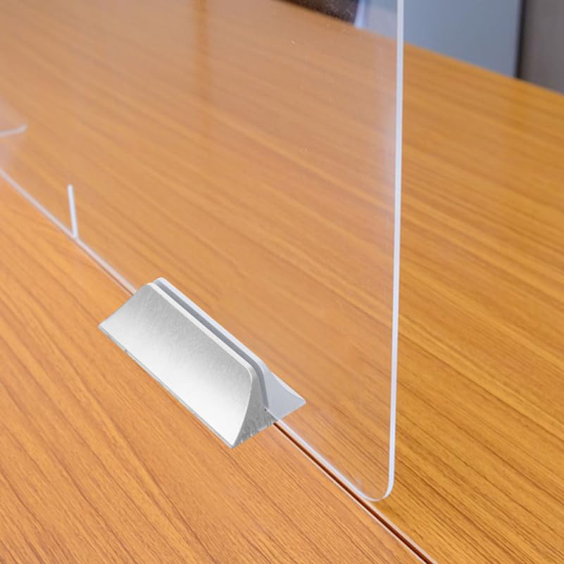 Adjustable Desk Divider Bracket Clip 10-Pack Desktop Privacy Panel Clamp for Office Desk Partition Support Stable Screen Holder 5.5X2.6X2.0In