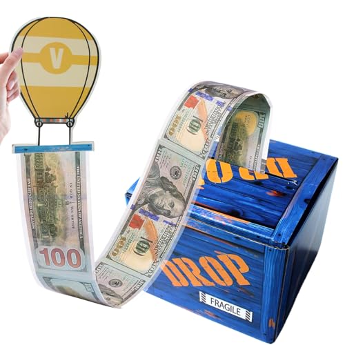 JenJen Tradition Game Theme Money Box For Cash Gift Birthday Money Gift Boxes for Cash Pop Up Suprise Christmas Gift For 8th 12th 10th 9th Birthday Graduation Gifts For Boys Girls
