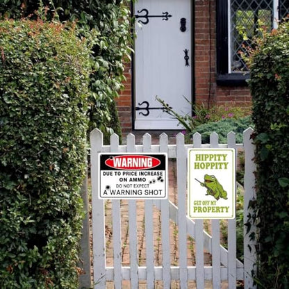 Warning Due to Price Increase on Ammo Do Not Expect a Warning Shot, 12"x8" Warning sign Yard sign Funny sign Indoor and Outdoor sign - color: Do Not Expect a Warning Shot