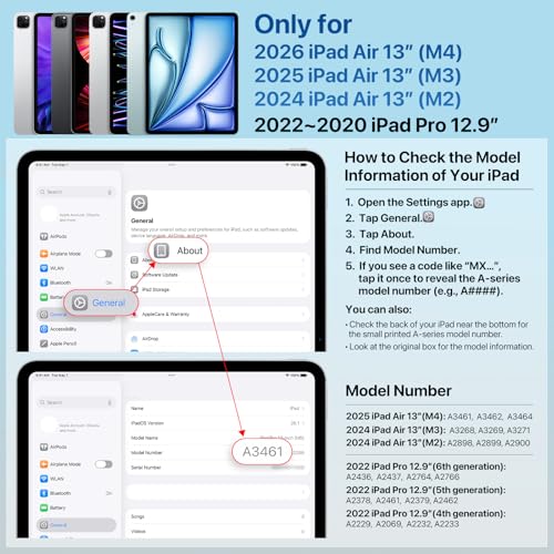 MAGEASY CoverBuddy Lite for M3/M2 iPad Air 13" (2024-2025-2025) - iPad Air Case Compatible with Magic Keyboard - White (1.2) - color: White, size: M2/M3 iPad Air 13"