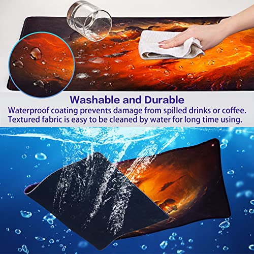 Canjoy Gaming Mouse Pad, Large Extended Mouse Pad Big Computer Mousepad for Home Office Gaming Work 31.5x15.7inch - color: Mars Cloud