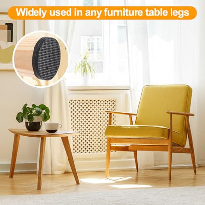 CHUNZEXI Non Slip Rubber Furniture Pads & Grippers, Self Adhesive Round Floor Protectors for Chair & Table Legs and Feet, 1 Inch, 48 Pack, Round - size: 1 inch 48 Round