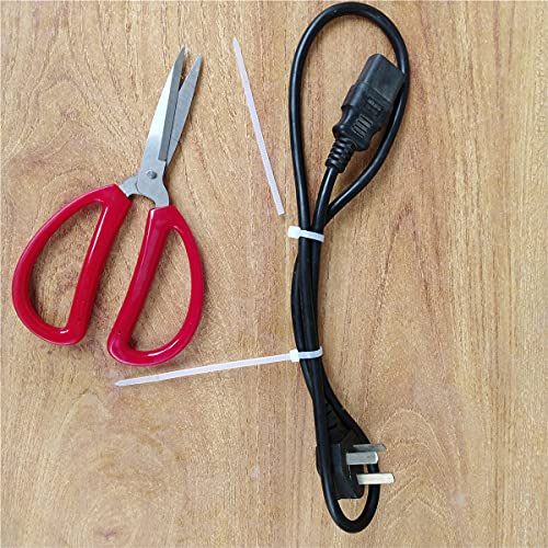 1000 pcs 4 inch Cable Zip Ties Heavy Duty, Premium Plastic Wire Ties with 18 LBS Tensile Strength, UV Resistant Cable Ties, Self-Locking White Nylon Tie Straps - color: White, size: 4 inch ( 3 x 100mm )