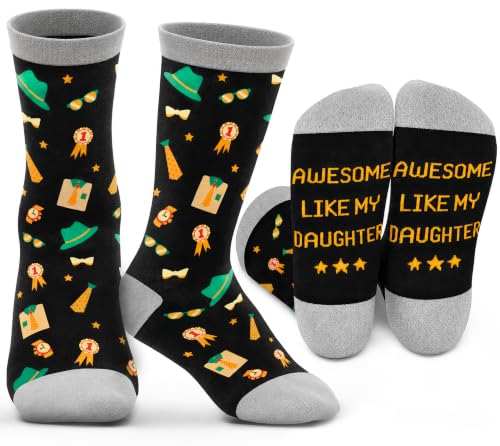 ZAGKOO Funny Socks for Men, Women - Stocking Stuffers for Men - color: Dad 1 Sock