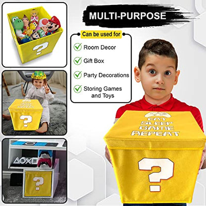 Generic Super Gaming 13' Glowing Storage Box - Perfect for Gaming, Parties, Birthdays - Medium