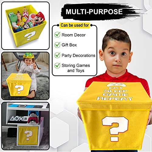 Generic Super Gaming 13' Glowing Storage Box - Perfect for Gaming, Parties, Birthdays - Medium