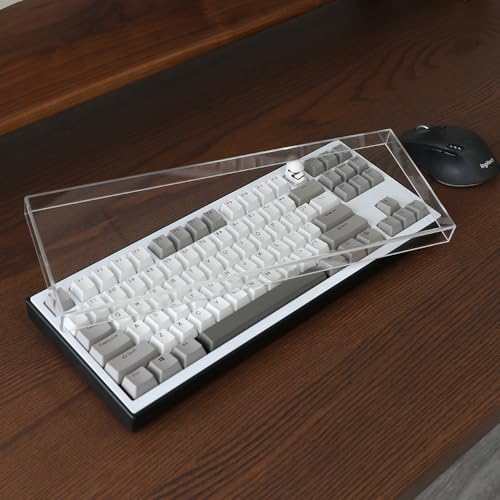 Acrylic Keyboard Dust Cover,60/61/64 Keys Transparent Mechanical Keyboard Protective Cover,Compatible with Computer Gaming Keyboards (11.5''x4.02''x0.87'') - size: 60/61/64 keys