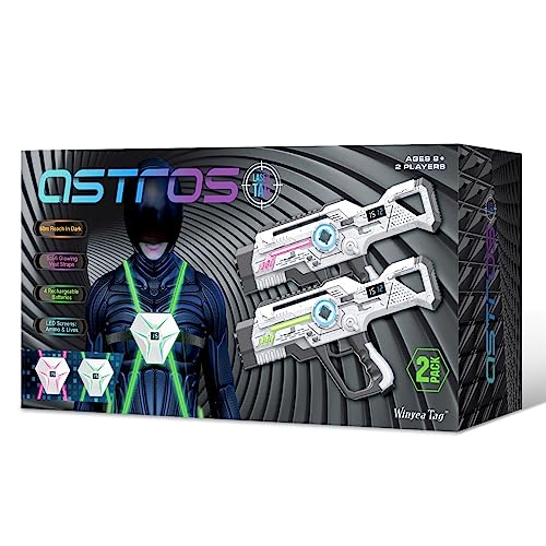 Laser Tag Rechargeable, Lazer Tag Game Set of 2 for Kids Indoor & Outdoor Play, Gift Ideas for Kids Teens and Adults, Cool Toys for Teenage Ages 8 9 10 11 12+Year Old Boy & Girls - size: 2 Pack-With Vest