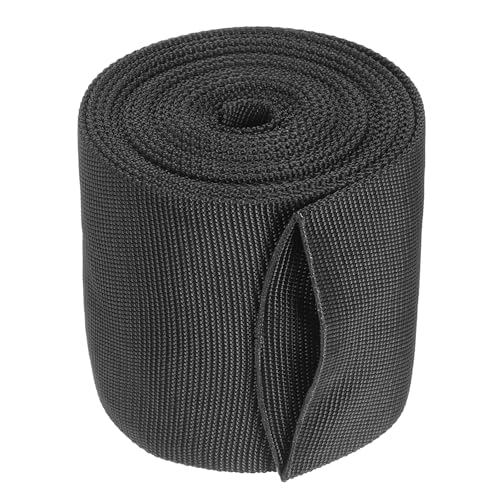 HARFINGTON Nylon Protective Hose Sleeve 2.2" ID 10FT Cable Cover Sheath Hydraulic Hose Protector Wrap for Welding Cord Tig Torch Hydraulic, Black - size: 2.2" ID 10FT
