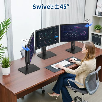 Vesa Monitor Stand with Spring-Adjustable Height, Swivel, Tilt, Rotation Vesa Stand, Compatible with Monitors Within 27 inch and Weighing Between 7.7-11lb (Black, Only for 7.7-11 lb Monitor) - size: Only for 7.7-11 lb Monitor