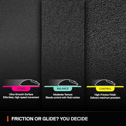 SteelSeries QcK L Performance Balance Gaming Mousepad — Extra Density for a Smooth Glide — Low-Profile Edge Stitching — Non-Slip Neoprene Rubber Base —16.54 x 19.29 inch — FPS, MOBAs, RTS, MMO - size: Large, style: Balance