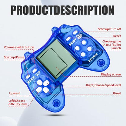 Mini Video Game Keychain Party Favors - 6Pcs Retro and Cute Games Keychain for Kids Themed Party Celebrations