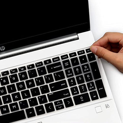 Keyboard Cover for 17.3 HP Laptop 17-cn 17-cp Series 17t-cn300 17t-cn400/cn200 17-cn3003dx 17-cn2083dx 17-cp2025dx 17-cn4153cl 17-cn3327dx 17-cn2077nr 17-cp3155cl 17-cp2025dx cp3005dx 17z-cp200/cp300 - color: Black(Regular Letters)
