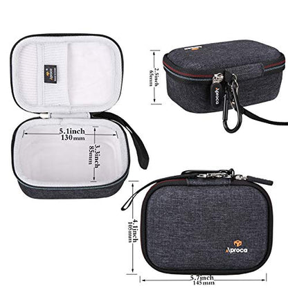 Aproca Hard Travel Storage Case for Logitech MX Master 4 / MX Master 3 / 2S Wireless Mouse (Dark Blue-Upgrade) - color: Dark blue-Upgrade