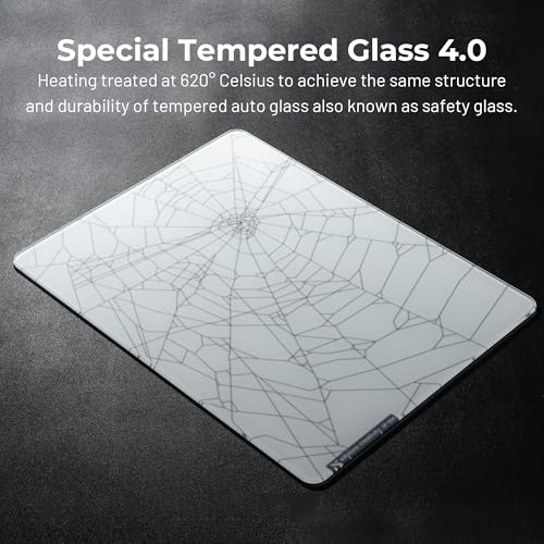 XVX White Spider Webs Glass Gaming Mousepad 4.0,Hard Mousepad for Gaming,Ultra-Smooth Micro-Etched Surface Mouse Mat with Non-Slip Rubber Base(410mm*310mm) - color: White(Spider Webs)