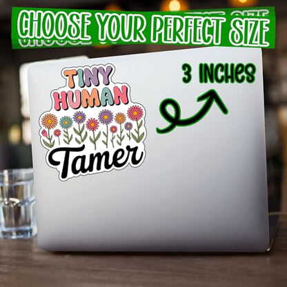 (3Pcs) Tiny Human Gamer Sticker Gaming Floral Vinyl Decal for Laptop Water Bottle Phone Case Tablet Tumbler Car Accessories Funny Gamer Gifts Girls Teens Women Gamers 3 Inch