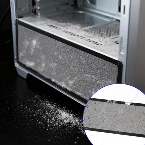Computer Case Fan Dust Filter, 360mm x 120mm Magnetic Frame, Dust Proof Case Covers for Computer Fan (Black)