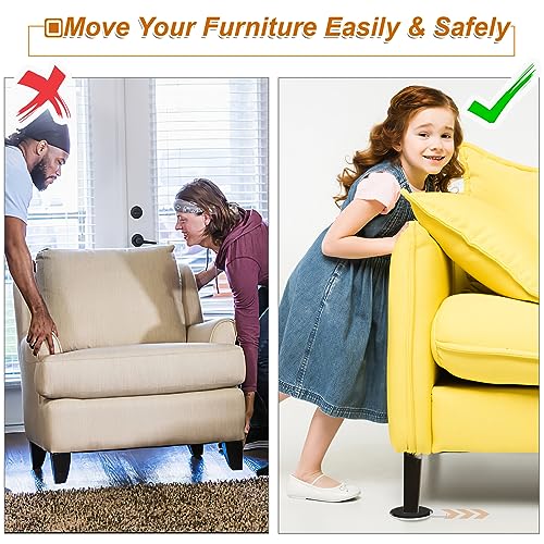 Furniture Sliders for Carpet, 16 PCS - 3.5 Inch Reusable Furniture Movers Sliders, Heavy Duty Furniture Moving Pads for Easily and Safely Move Your Furniture - size: 3.5 inch 16 PCS