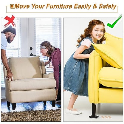 Furniture Sliders for Carpet, 16 PCS - 3.5 Inch Reusable Furniture Movers Sliders, Heavy Duty Furniture Moving Pads for Easily and Safely Move Your Furniture - size: 3.5 inch 16 PCS