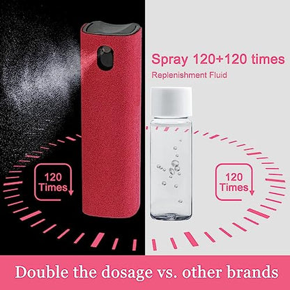Screen Cleaner Touchscreen Mist Spray, walrfid Cleaning Kit for Electronic Smart Phone TV, Laptop, Tablet, PC, Computer Monitor Flat LCD, Eyeglasses, Compatible with iPhone iPad MacBook Pro (Red) - color: Red