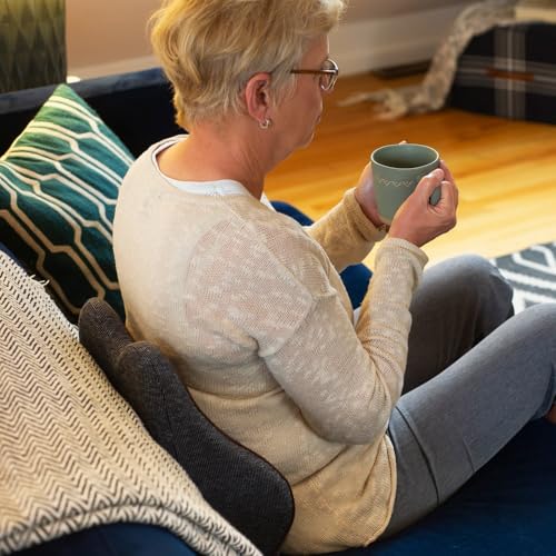 Cubii Cushii Back Support Cushion for Back and Lower Back Relief Universal Fit for Desk, Office, Kitchen Chairs, Couch Cushions with Advanced Lumbar Support - size: 16 Inches
