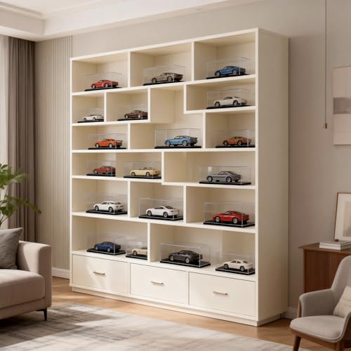 Model Car Display Case, 1:32 Scale Acrylic Display Box for Cars, Non-Stackable Dustproof Storage Boxes for Collectibles, Figures and Memorabilia, 7 x 3.5 x 3.4 inch - size: 7 x 3.5 x 3.4 inch