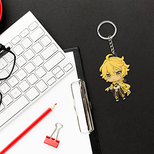 Impact Videogame Colorful Lanyard Keychains Stickers - color: Aether