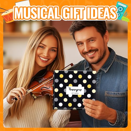 HAPPYPOP Music Gifts for Music Lovers - Guitar Saxophone Violin Socks for Musicians Players - color: I Play the Violin