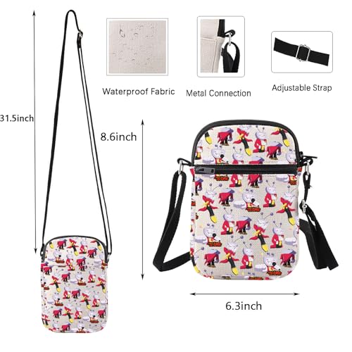 WUSUANED RPG Game Inspired Crossbody Bag Cartoon Character Gift Game Villain Gift Gaming Gifts For Gamer