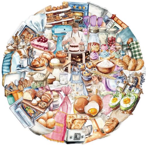 Baking Stickers for Teens & Adults, 50Pcs Transparent Kitchen Stickers for Water Bottles Scrapbook Laptop Journaling, Cute Food Decal for DIY Craft - style: Baking