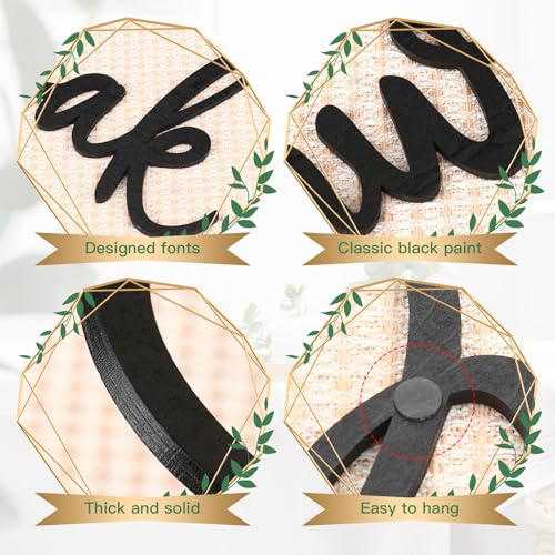 4 Pcs Bathroom Decor Wall Art Wooden Relax Unwind Soak Breathe Bathroom Decor Black Wall Art Farmhouse Sign for Washing Room Laundry Room (Fresh) - style: Fresh