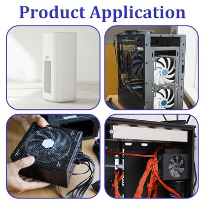 Computer Case Fan Dust Filter, 360mm x 120mm Magnetic Frame, Dust Proof Case Covers for Computer Fan (Black)