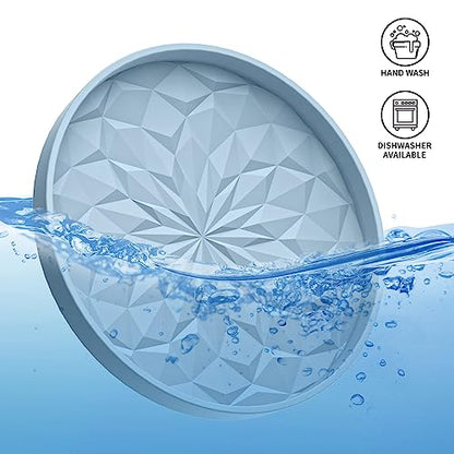ME.FAN Car Coasters for Cup Holders [4 Pack] - 2.75In Silicone Auto Mug Mats - Universal Non-Slip Recessed Car Interior AccessoriesEther - color: 4 Pack-ether