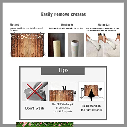 10x8ft Brown Wood Photography Backdrop Photographers Brown Photo Backdrop Retro Wood Wall Backdrop Baby Shower Birthday Party Banners Backdrop 216 - size: 10x8ft