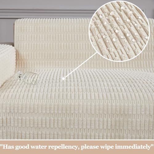 Sofa Armrest Cover Couch Arm Cover Armchair Covers, 2pcs Anti-Slip Couch Arm Protectors Sofa Arm Covers (Cream White, 18x26x2pcs) - color: Cream White, size: 18x26 inch (2 pcs)