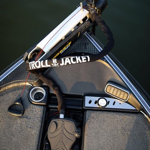 T-H Marine G‑Force Troll Jacket Cable Sleeve - 60" Neoprene Trolling Motor Wire Organizer, 2 mm Heavy‑Duty Wrap with Hook & Loop, Fits Most Bow‑Mount Setups, Protects & Bundles Cables
