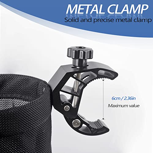 UNIGT Motorcycle ATV Cup Holder with 0.6"-1.75" Alligator Clamp, 32oz | Bike Water Bottle Holder Accessories for Motorcycle, Wheelchair, UTV, Scooter, Boat, Golf, Tractor, Walker