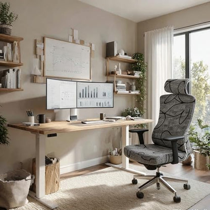 Ergonomic Office Chair Covers Set with Headrest Cover Printed 2 Pieces Stretch Desk Computer Office Chair and Headrest Slipcovers Washable - color: Style 13, size: Chair and Headrest Covers