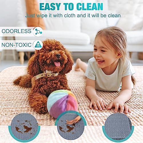 Office Chair Mat for Carpets, 48"x 60" Heavy Duty Clear Plastic Floor Protector, Non-Slip Computer Desk Chair Mat for Low Pile Carpeted Floors, Smooth Rolling Carpet Chair Mat for Home Office - size: 48" x 60"
