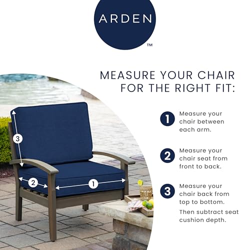 Arden Outdoor Midback Chair Cushion, 18 x 16.5, Rain-Proof, Fade Resistant Neutral Aurora Damask - color: Neutral Aurora Damask