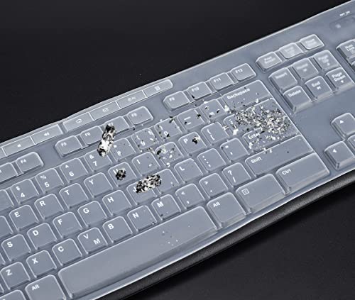 Keyboard Cover for Logitech MK370 MK295 MK270 K270 Keyboard, Logitech MK370 MK270 K270 Keyboard Skin Protector - Clear - color: Clear
