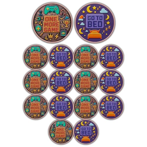 16Pcs Gamer Decision Maker Coin - Ultimate Gamer Gift for Men, Fun Stress Relieving Gaming Accessory for Boyfriend, Husband, Gamers, Ideal Novelty Gift for Birthday, Christmas, Valentine's Day